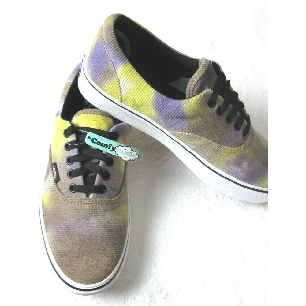 Vans Women's Comfycush Era Blotched Purple Tie Dye Corduroy Shoes Sizes NWT - Picture 4 of 5